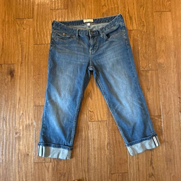 Banana Republic stretch crop cuffed jeans size 29/8p - Picture 2 of 10